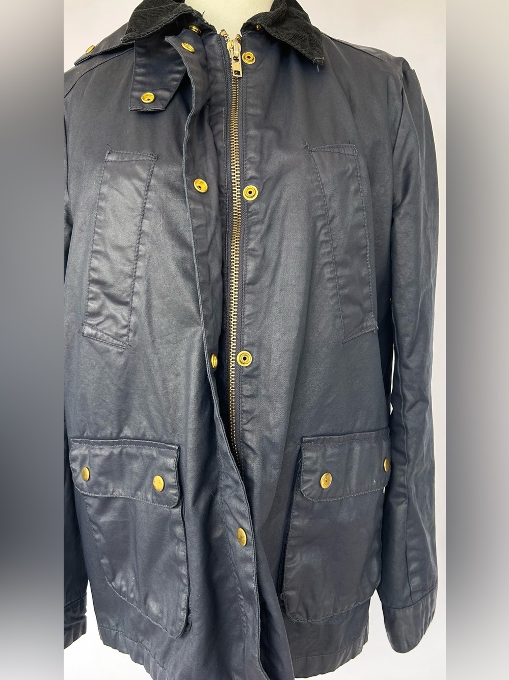 Zara Woman Women’s Utility/Rain Jacket Removable Hood & Quilted Liner Size Large - Picture 2 of 16